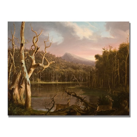 Thomas Cole 'Lake With Dead Trees' Canvas Art,18x24